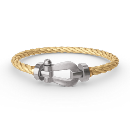 [⭐Spark]FORCE LARGE HORSESHOE NO DIAMOND BRACELET SILVER