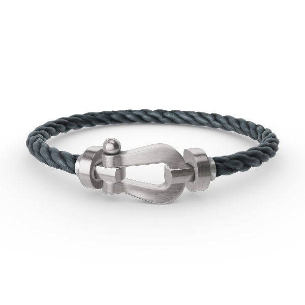 [⭐Spark]FORCE LARGE HORSESHOE NO DIAMOND BRACELET SILVER