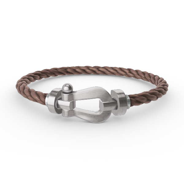 [⭐Spark]FORCE LARGE HORSESHOE NO DIAMOND BRACELET SILVER