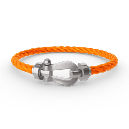 [⭐Spark]FORCE LARGE HORSESHOE NO DIAMOND BRACELET SILVER