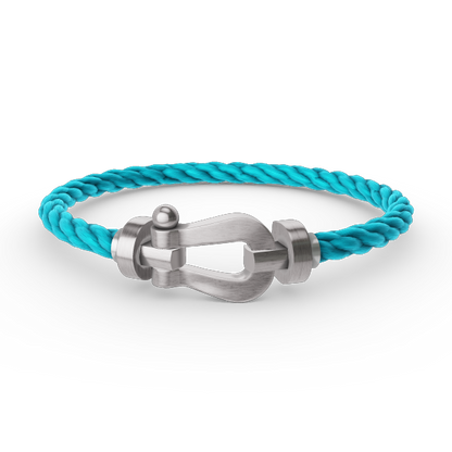 [⭐Spark]FORCE LARGE HORSESHOE NO DIAMOND BRACELET SILVER
