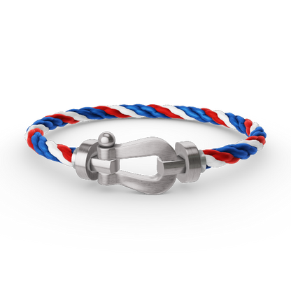 [⭐Spark]FORCE LARGE HORSESHOE NO DIAMOND BRACELET SILVER