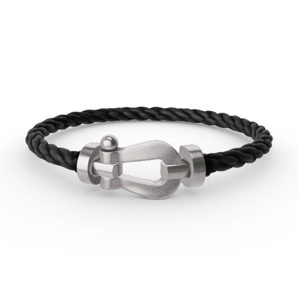 [⭐Spark]FORCE LARGE HORSESHOE NO DIAMOND BRACELET SILVER