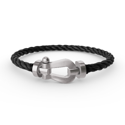 [⭐Spark]FORCE LARGE HORSESHOE NO DIAMOND BRACELET SILVER