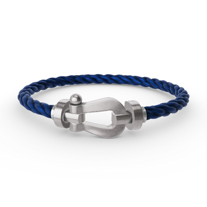 [⭐Spark]FORCE LARGE HORSESHOE NO DIAMOND BRACELET SILVER
