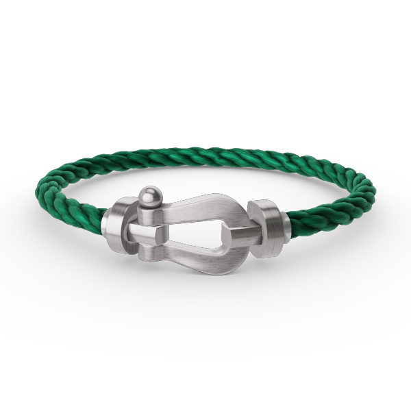 [⭐Spark]FORCE LARGE HORSESHOE NO DIAMOND BRACELET SILVER