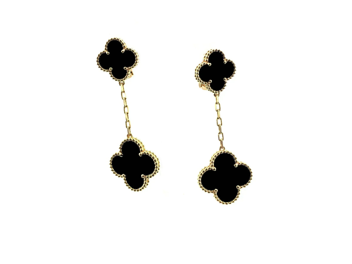 [⭐Spark]CLOVER 2 MOTIFS  EARRINGS (MULTIPLE CHOICESC