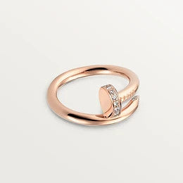 [⭐Spark]JUSTE RING 2.65MM PINK GOLD DIAMOND