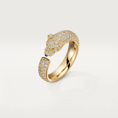 [⭐Spark]PANTHERE PINK GOLD DIAMOND RING