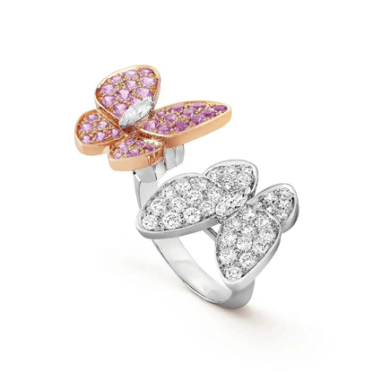 [⭐Spark]TWIN BUTTERFLY DIAMOND RING
