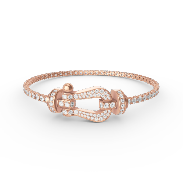 [⭐Spark]FORCE  LARGE HORSESHOE FULL DIAMOND TENNIS BRACELET