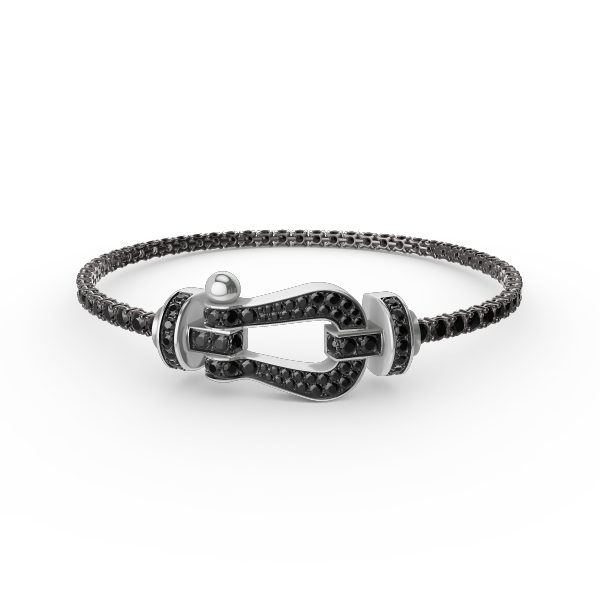 [⭐Spark]FORCE  LARGE HORSESHOE FULL DIAMOND TENNIS BRACELET
