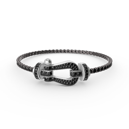 [⭐Spark]FORCE  LARGE HORSESHOE FULL DIAMOND TENNIS BRACELET